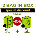 OFFERTA PASQUA 2026 - 2 BAG IN BOX DI OLIO- sconto speciale
