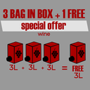 3 BAG VINO + 1 GRATIS  SPECIAL OFFER